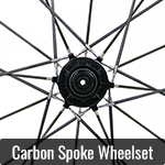 ud carbon fiber spoke rim brake wheelset road bike 700c