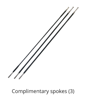 Complimentary-carbon-spokes