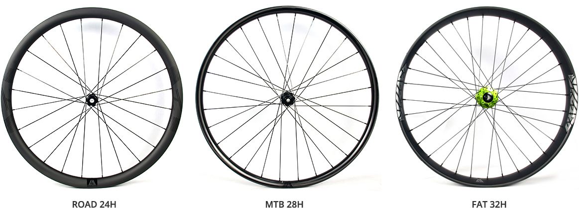 spoke-counts-for-MTB-road-fat-carbon-fiber-wheelset