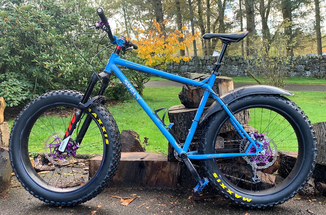 Ice cream sales truck fat bike