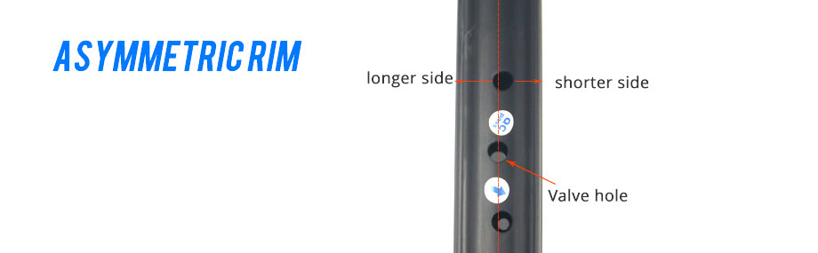 the spoke direction indicator on rim
