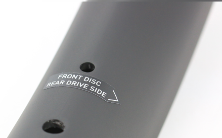 the spoke direction indicator on rim