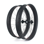 85mm wide carbon 26er fat bike wheels hookless double wall tubeless compatible