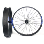 85mm wide carbon 26er fat bike single wall flyweight wheels hookless tubeless compatible