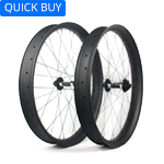 75mm wide carbon 650B fat bike wheels hookless double wall tubeless compatible