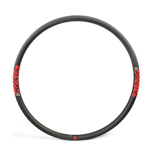 U shape 29er rim 30mm wide hookless MTB bike carbon rims tubeless compatible