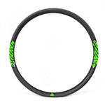 Carbon beadless 46mm wide bicycle 650b rim for 27.5 plus bikes tubeless compatible