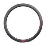 45mm deep carbon 700C 25mm wide road disc rim clincher New Gen Aero  Shape tubeless compatible