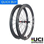 U shape 45mm depth  Hand-built 700C carbon 25mm wide clincher road bicycle wheels for tubeless compatible