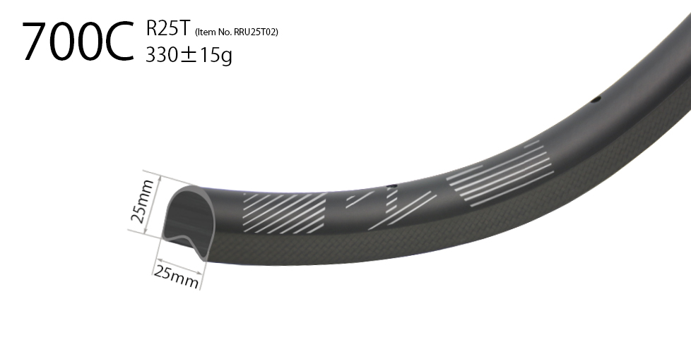 R25T Carbon Road/CX Rim - Light Bicycle