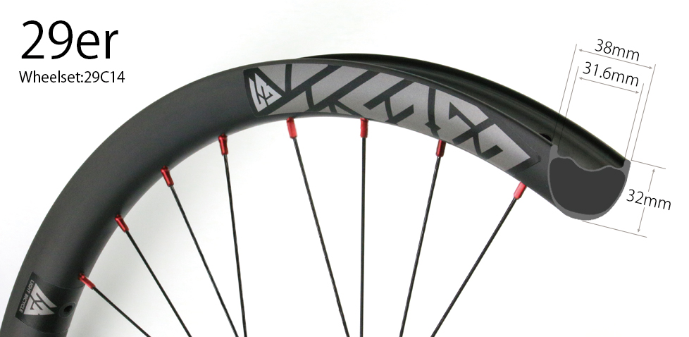 29er wheelset tubeless