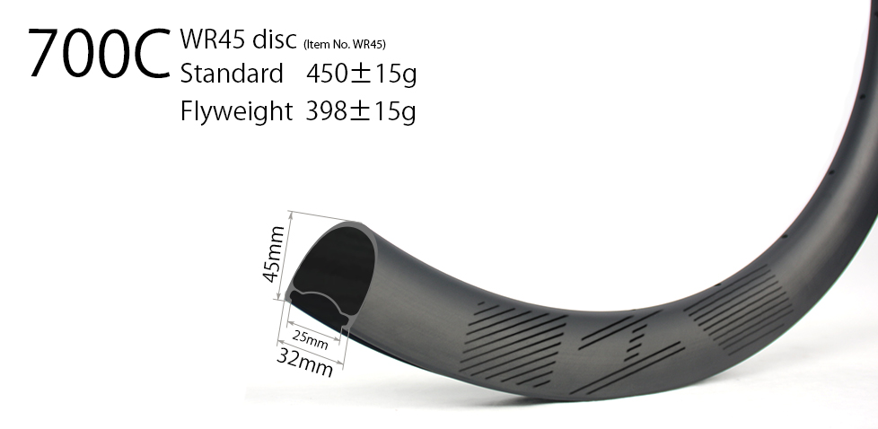 super light wide carbon wheels 32mm wide 45mm deep