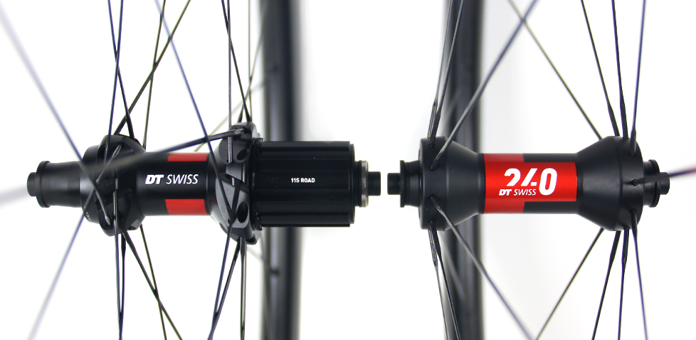 DT Swiss-240 Exp road rim brake hubs laced