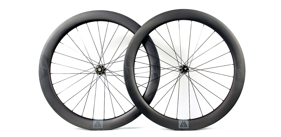 55mm Clincher Carbon Rear wheel 700C Road Bike disc brake Rim Matt Tubeless 