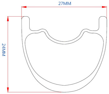 New mtb project for 650B mountain bike XC cross country tubeless rim