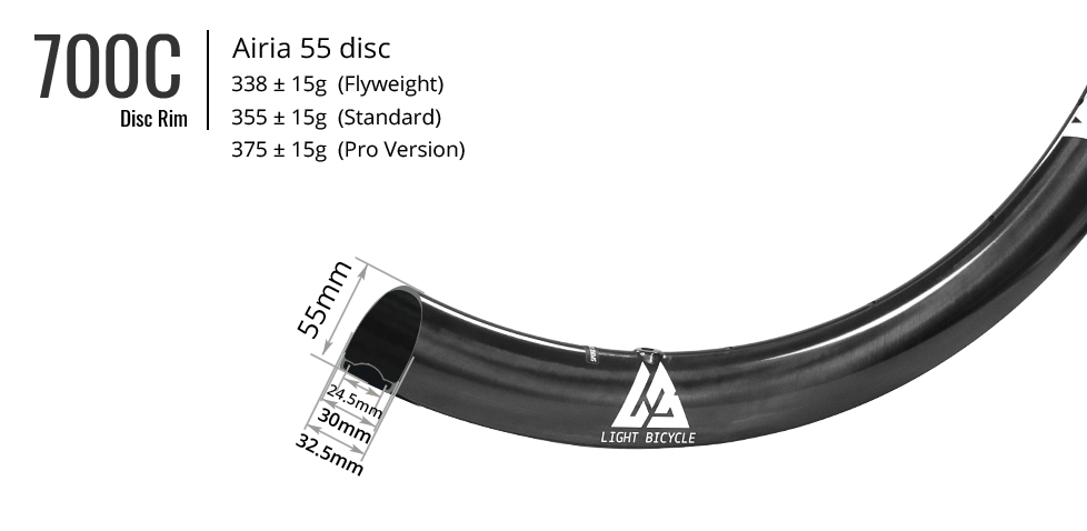 primary image light bicycle airia 55 disc ultralight all road rim 20260812170803 dc1118
