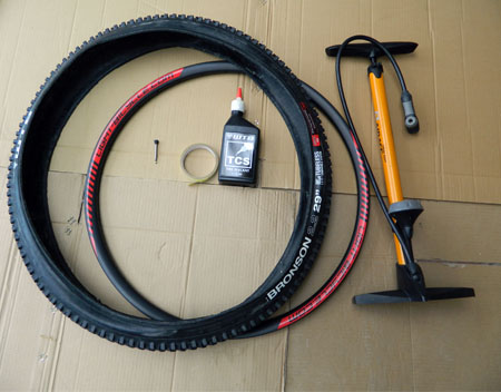 prepare to mount the tubeless tire