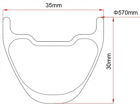 carbon 26er downhill bike rim wider 35mm