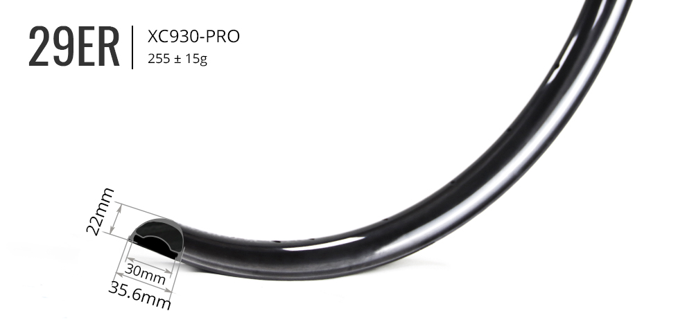 xc930-plus-xc-carbon-bike-rim-lightweight-30mm-int-width-22mm-depth