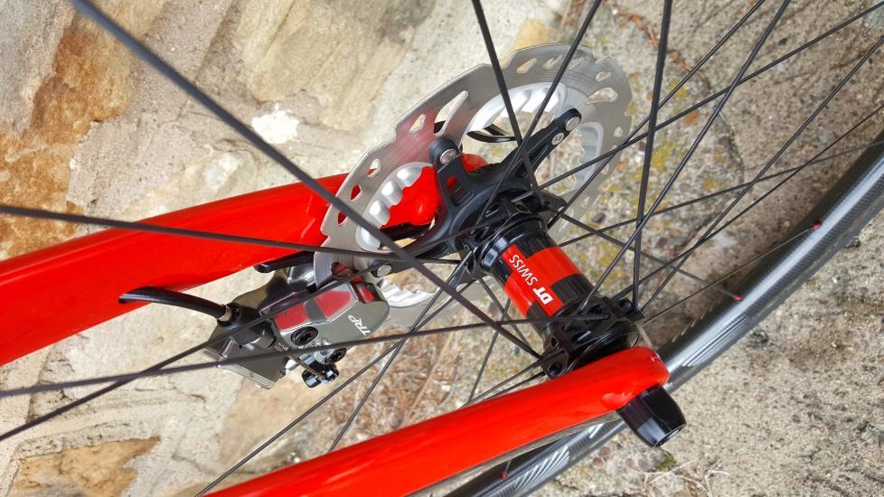 Disc brake thru axle Clearance