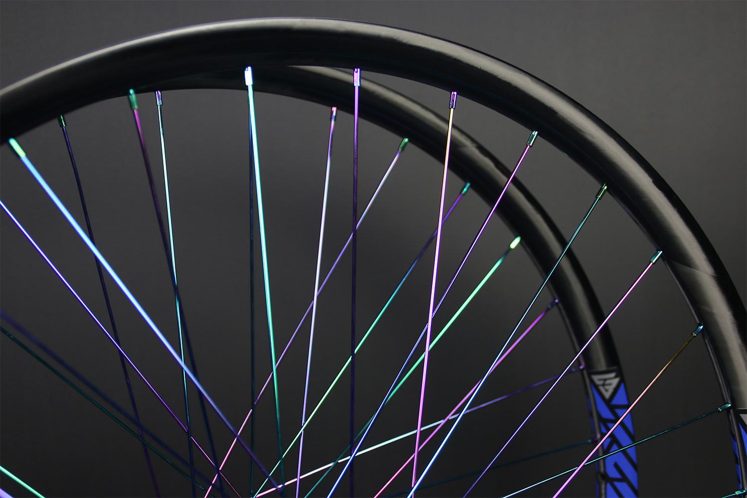 oil slick bmx spokes