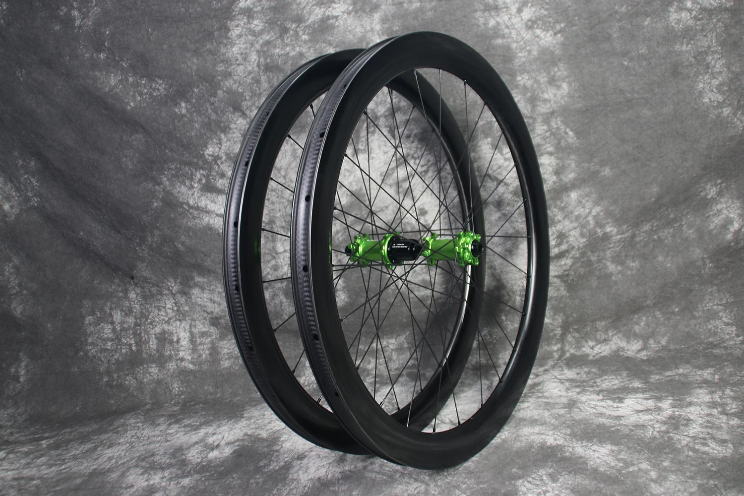 WR5025mm/32mm Widths,50mm Depth Carbon Wheelset/Acid Green CarbonTi X