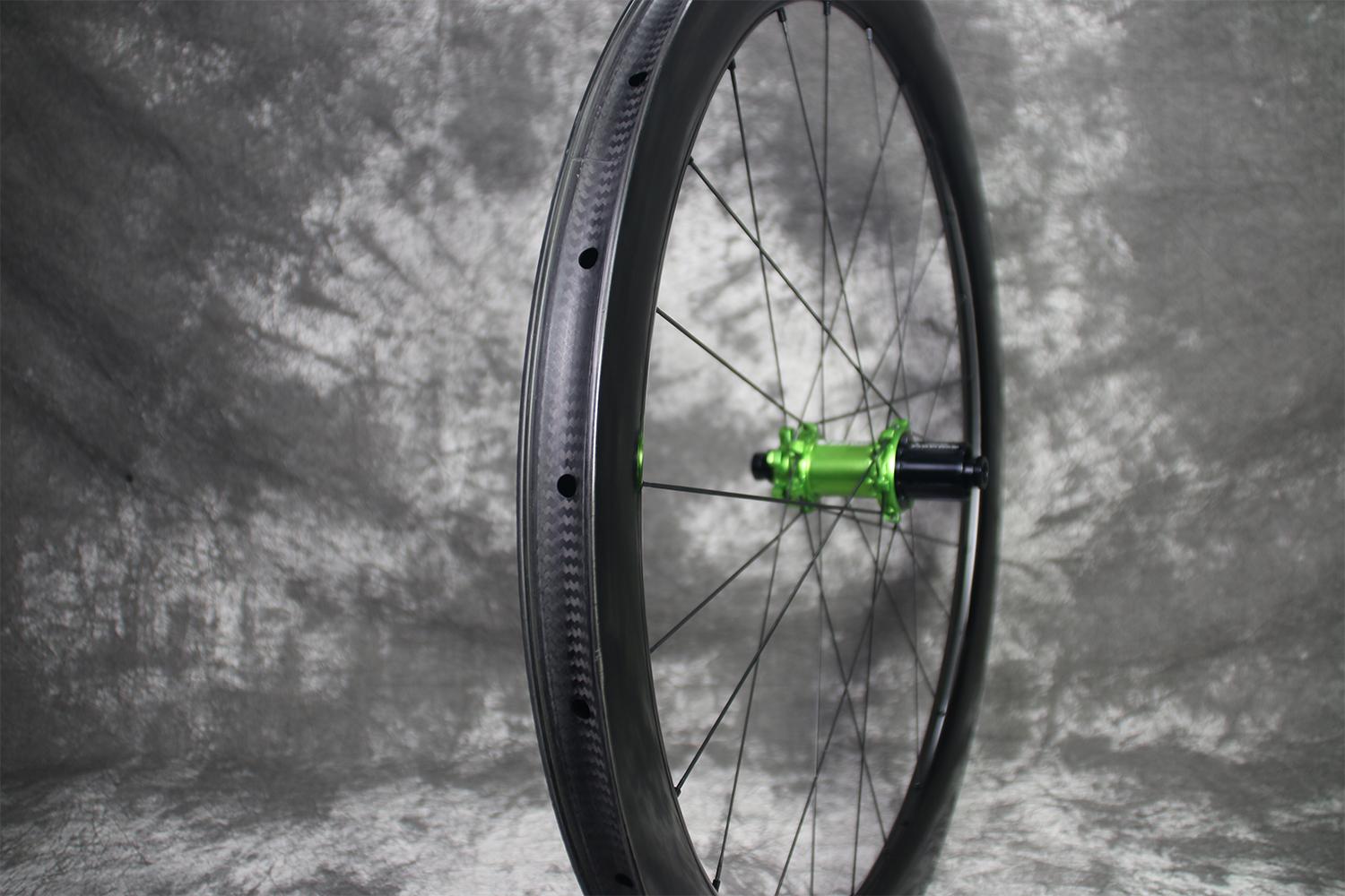 WR5025mm/32mm Widths,50mm Depth Carbon Wheelset/Acid Green CarbonTi X