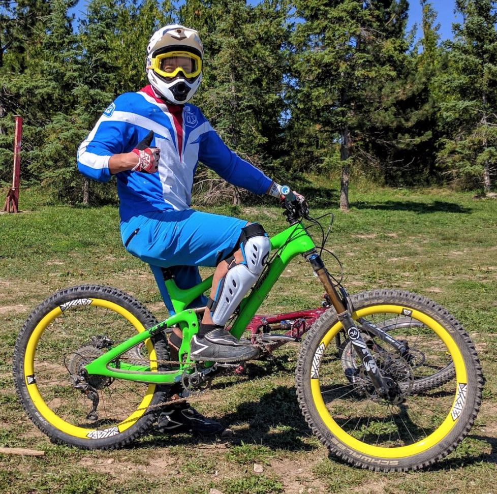 yellow bike paint