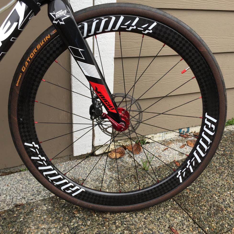 Light 45mm U shape wheels for the best cross bike Ridley